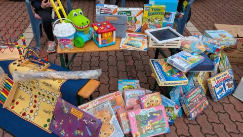 Kinderartikel beim Dorfflohmarkt Legefeld 2026