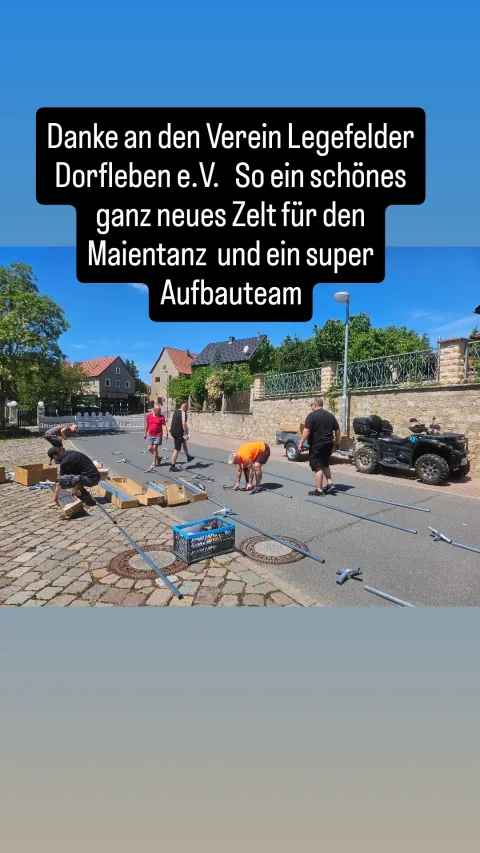 Legefelder Dorfleben e.V. beim Maientanz in Legefeld